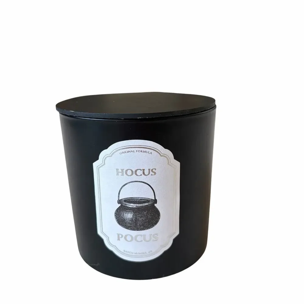 Halloween Hocus Pocus Jar Candle w/ Lid 13.65oz Scented NEW